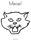 Meow Coloring Page
