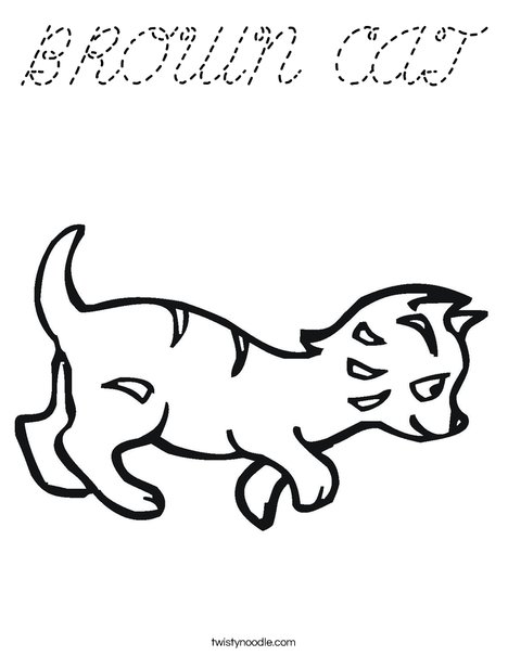 Kitten Coloring Page