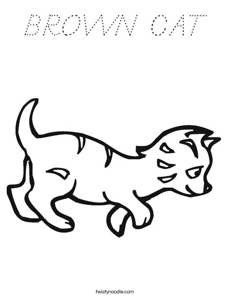Kitten Coloring Page