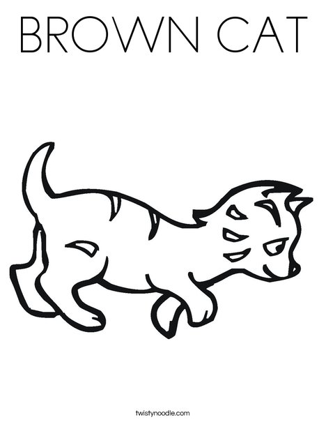 Kitten Coloring Page