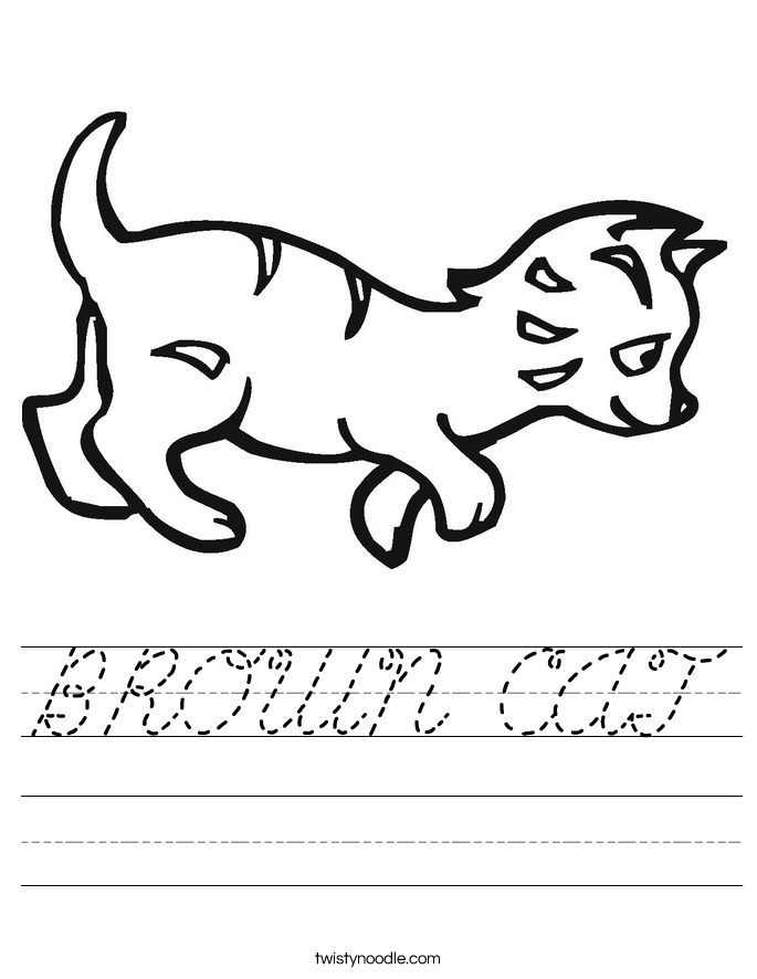 BROWN CAT Worksheet