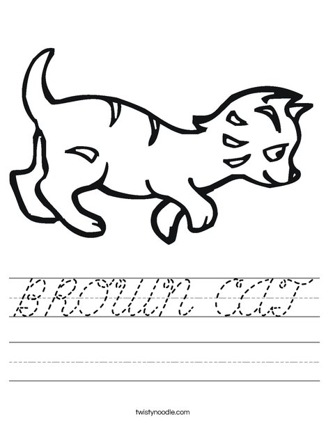 Kitten Worksheet