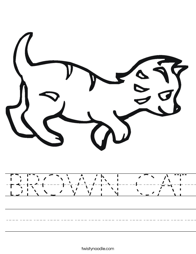BROWN CAT Worksheet