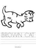 BROWN CAT Worksheet