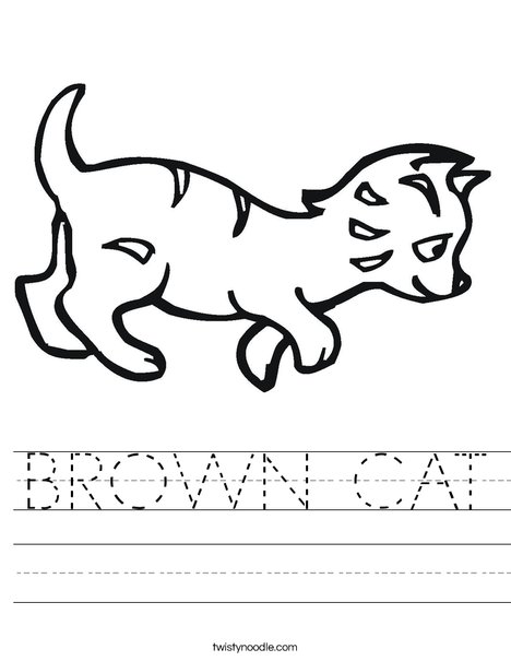 Kitten Worksheet