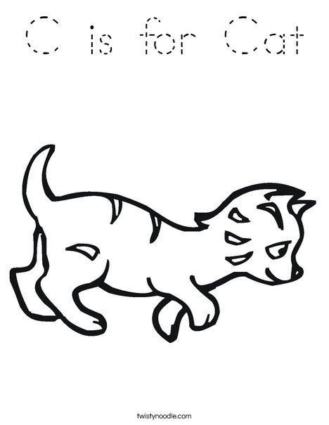 Kitten Coloring Page
