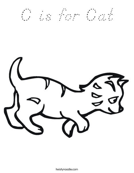Kitten Coloring Page