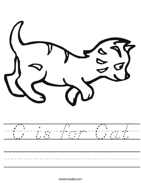 Kitten Worksheet