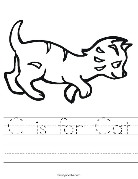 Kitten Worksheet
