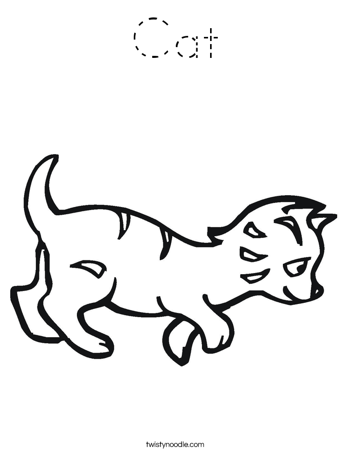 Cat Coloring Page