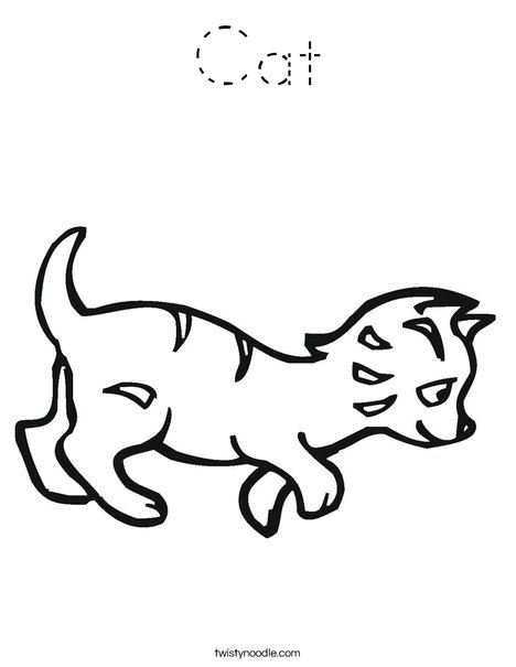 Kitten Coloring Page