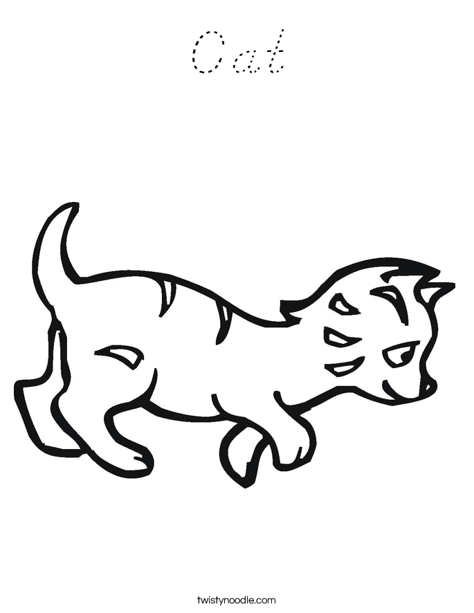 Cat Coloring Page