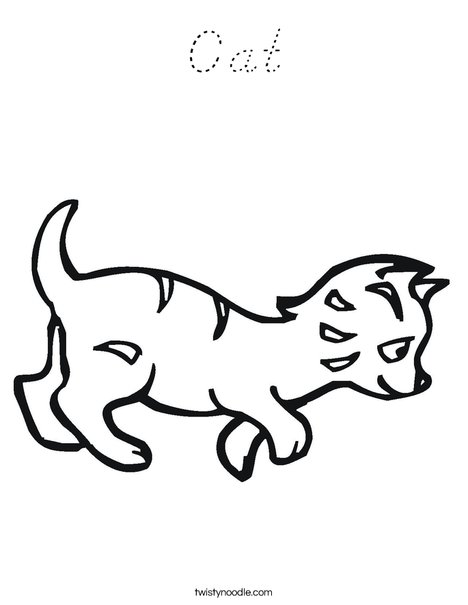 Kitten Coloring Page
