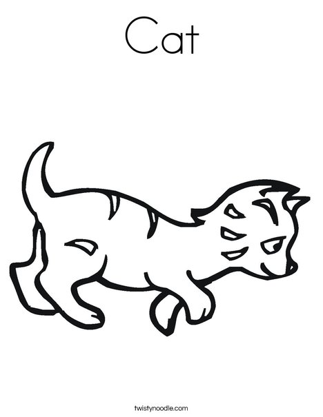 Kitten Coloring Page
