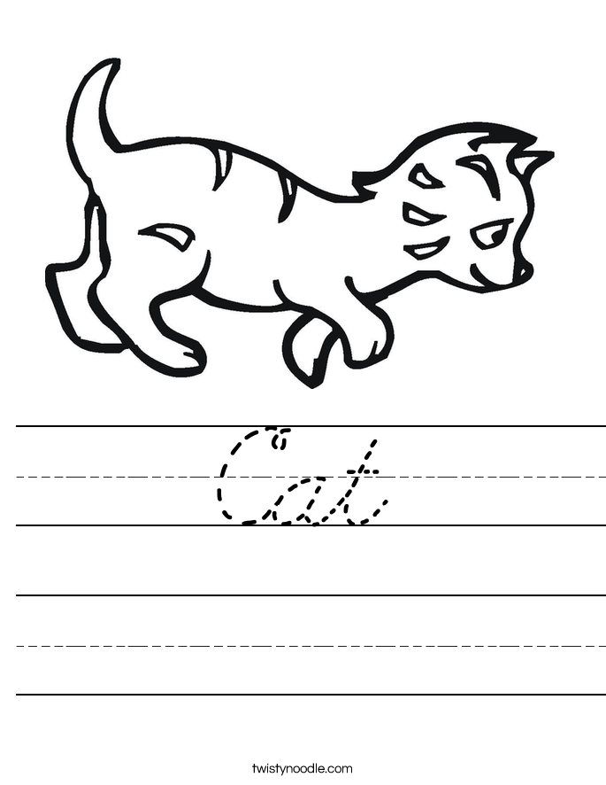 Cat Worksheet