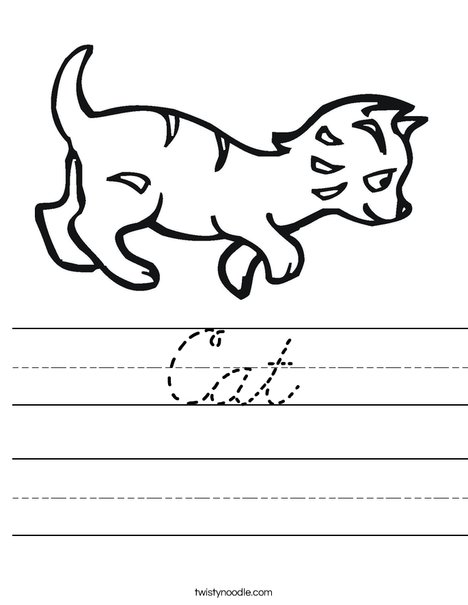 Kitten Worksheet