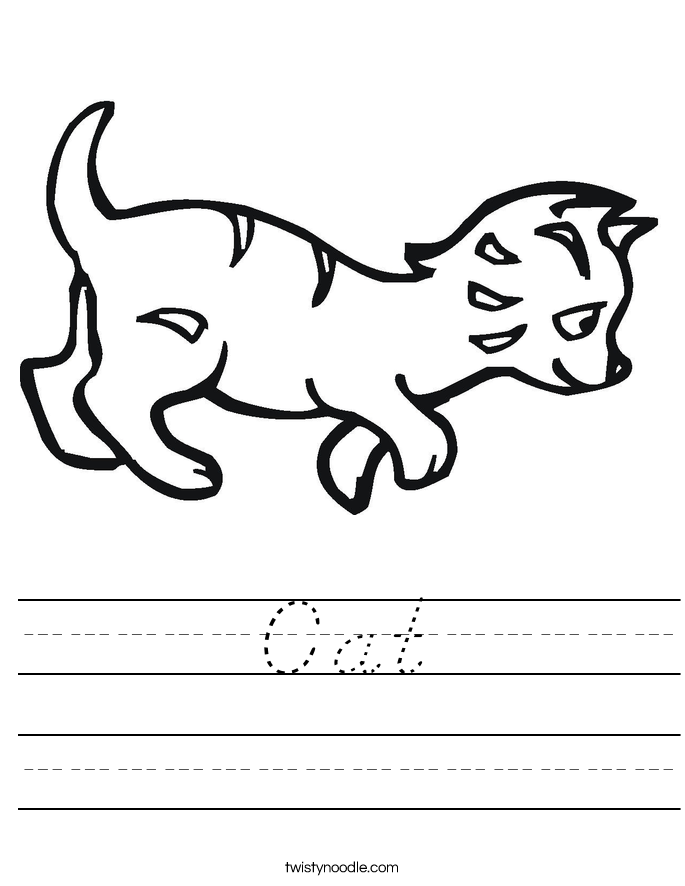 Cat Worksheet