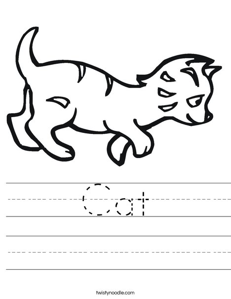 Kitten Worksheet