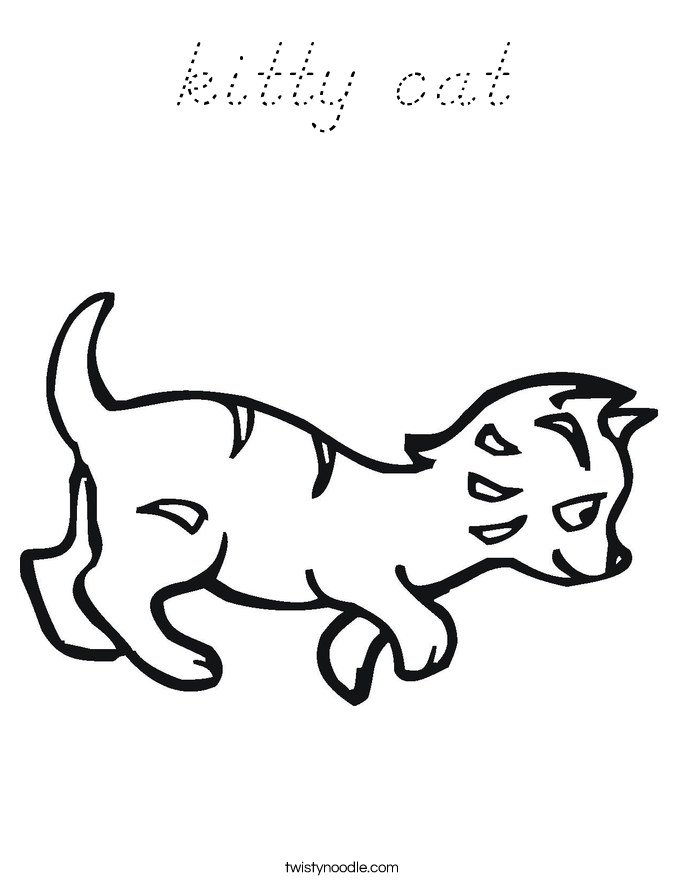 kitty cat Coloring Page