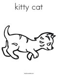 kitty cat Coloring Page