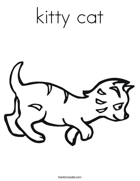 Kitten Coloring Page