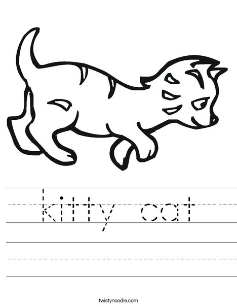 Kitten Worksheet