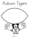Auburn Tigers Coloring Page