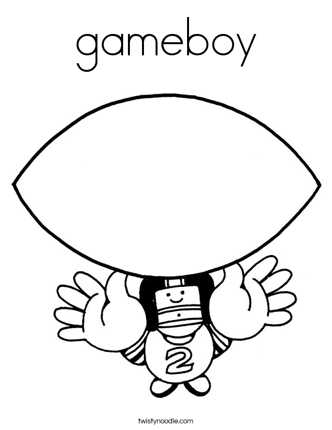 gameboy Coloring Page