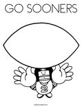 GO SOONERS Coloring Page