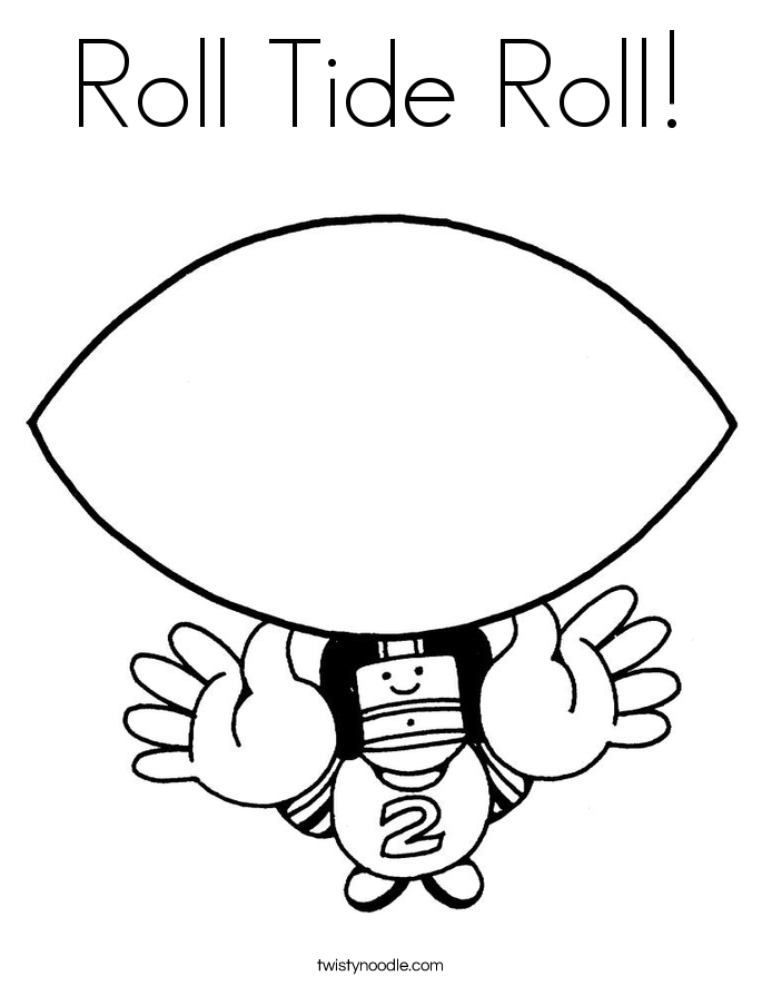 Roll Tide Roll! Coloring Page