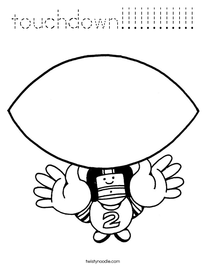 touchdown!!!!!!!!!!!! Coloring Page