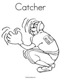 Catcher Coloring Page
