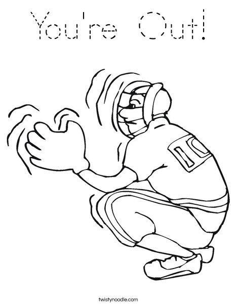 Catcher Coloring Page