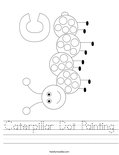 Caterpillar Dot Painting Worksheet