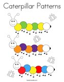 Caterpillar Patterns Coloring Page