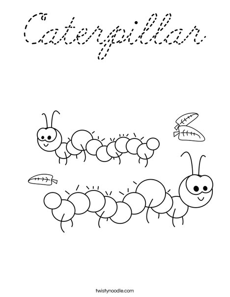 Caterpillar Coloring Page