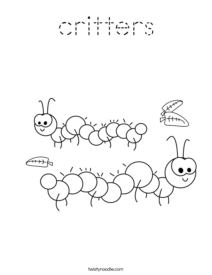 critters Coloring Page