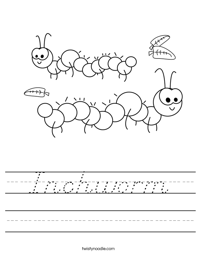 Inchworm Worksheet