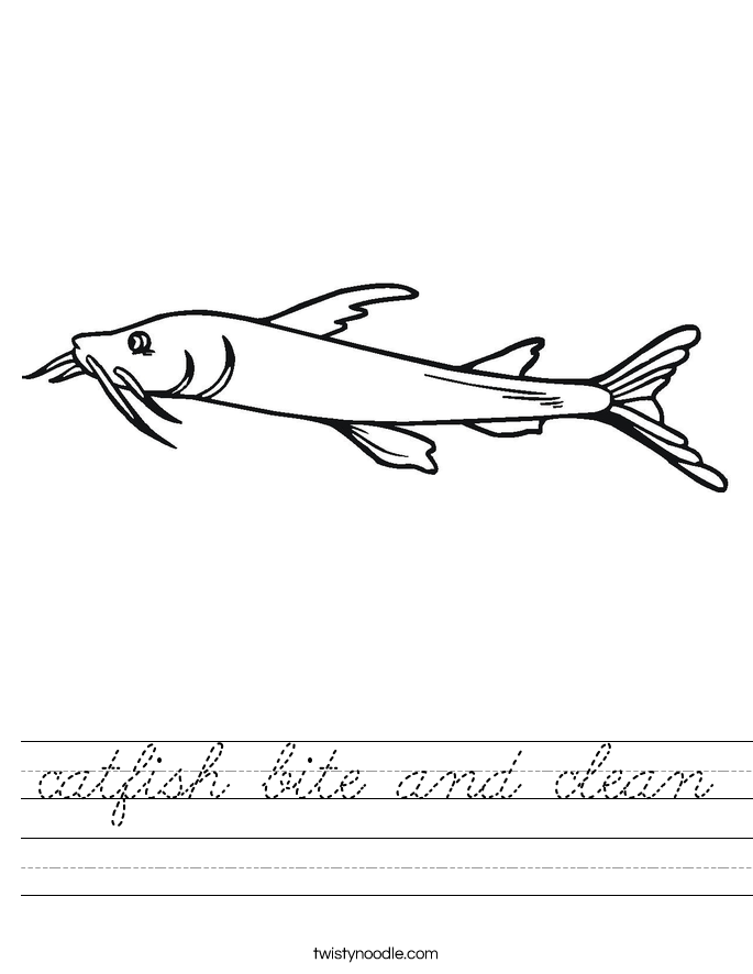 catfish bite and clean Worksheet