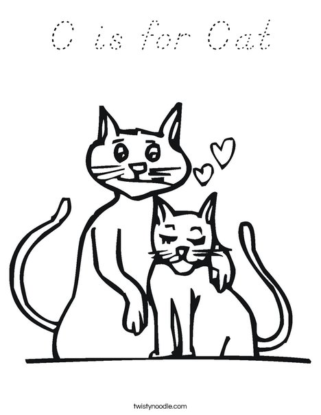 Cats Coloring Page