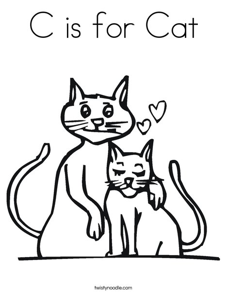 Cats Coloring Page