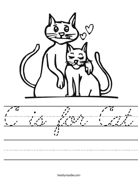 Cats Worksheet