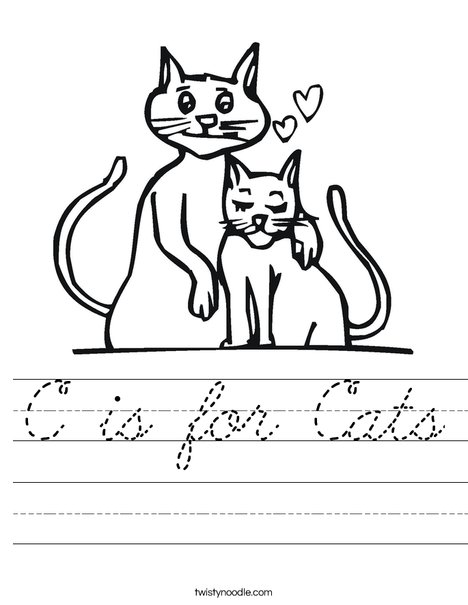 Cats Worksheet