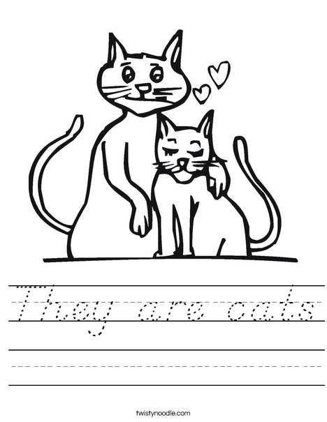 Cats Worksheet
