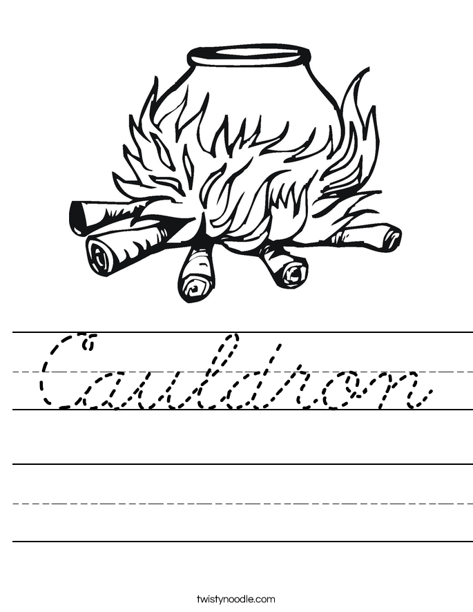 Cauldron Worksheet