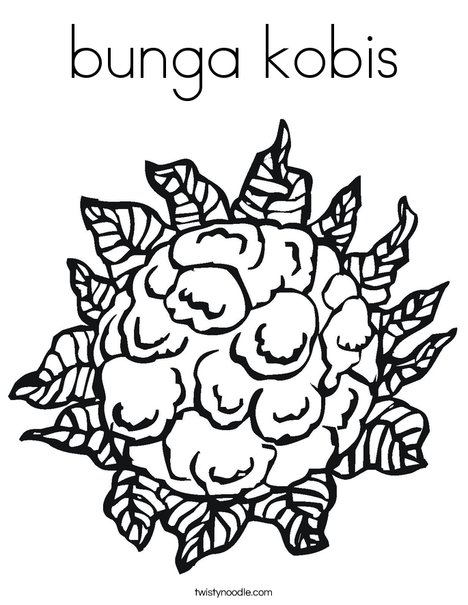 Cauliflower Coloring Page