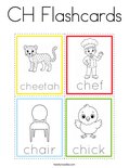 CH Flashcards Coloring Page