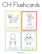 CH Flashcards Coloring Page