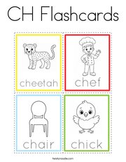 CH Flashcards Coloring Page
