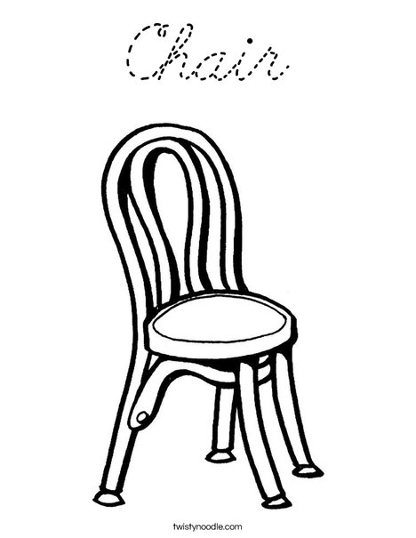 Chair Coloring Page